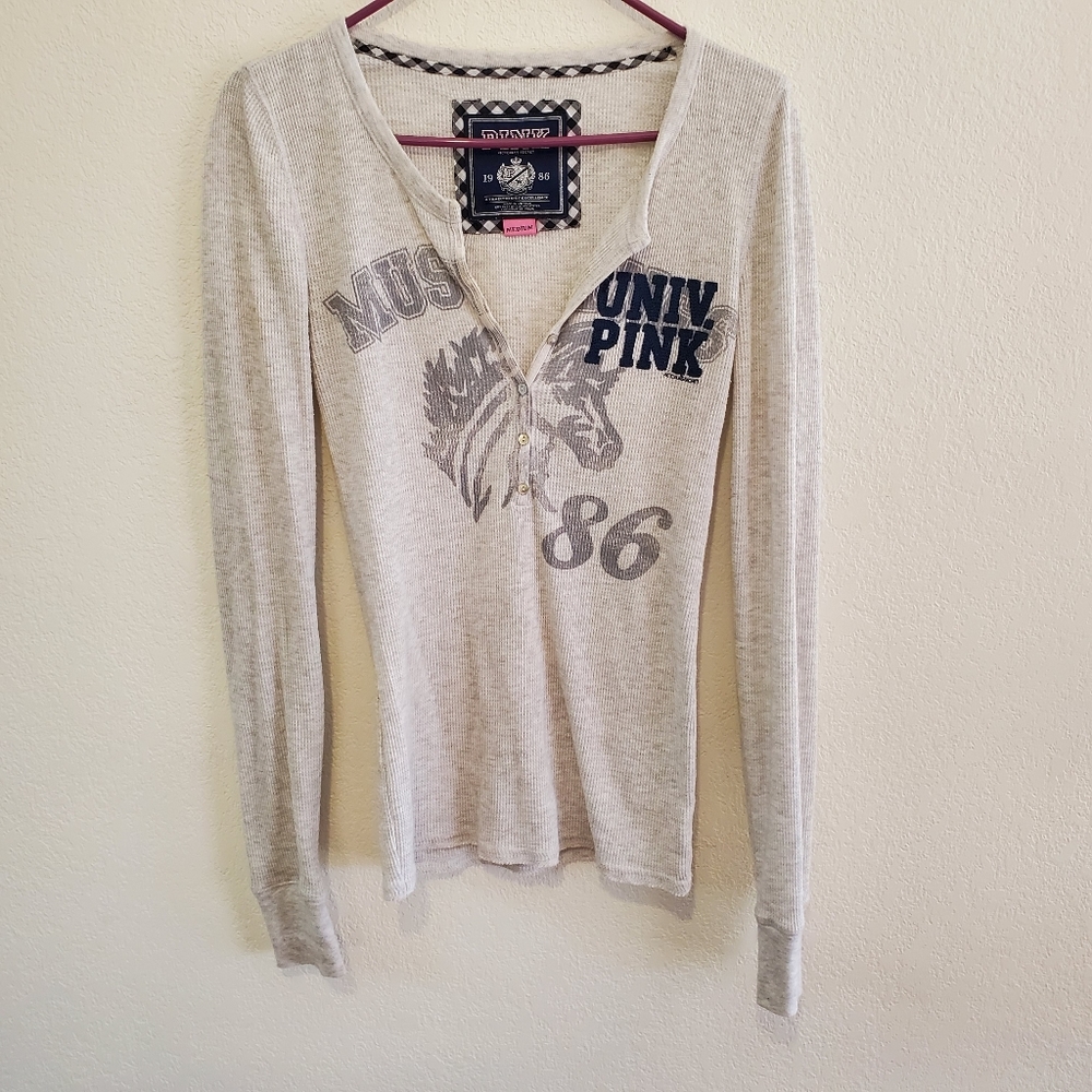 Victoria's Secret PINK Henley Size Medium